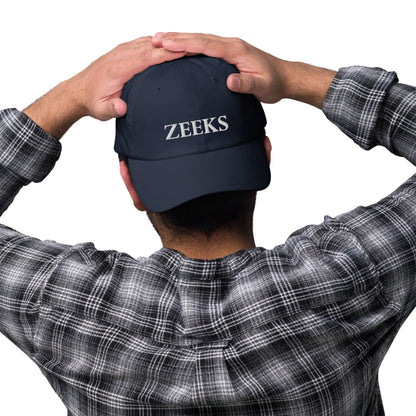 Baseball Cap with Zeeks Embroidery (Unisex) - Zeeks - Art for Geeks
