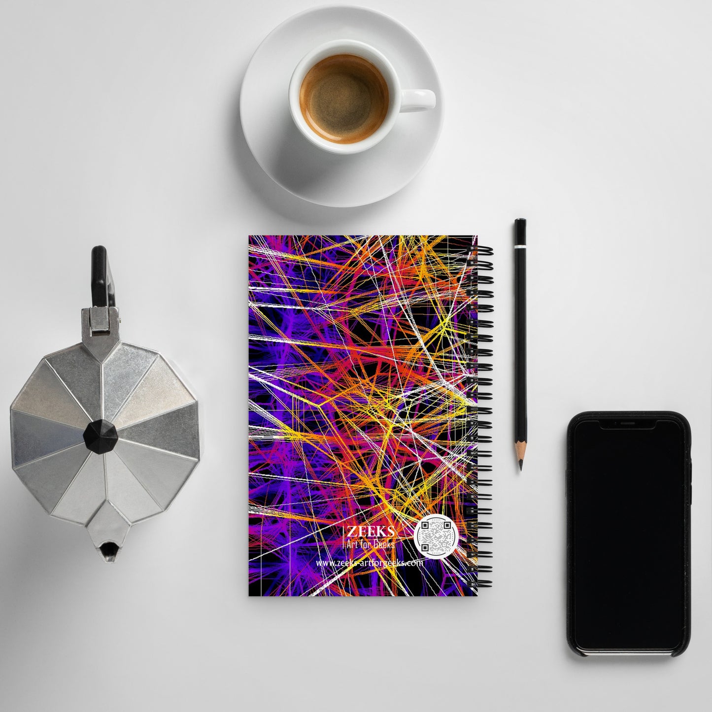 Science Art Spiral Notebook - Image Analysis - Zeeks - Art for Geeks