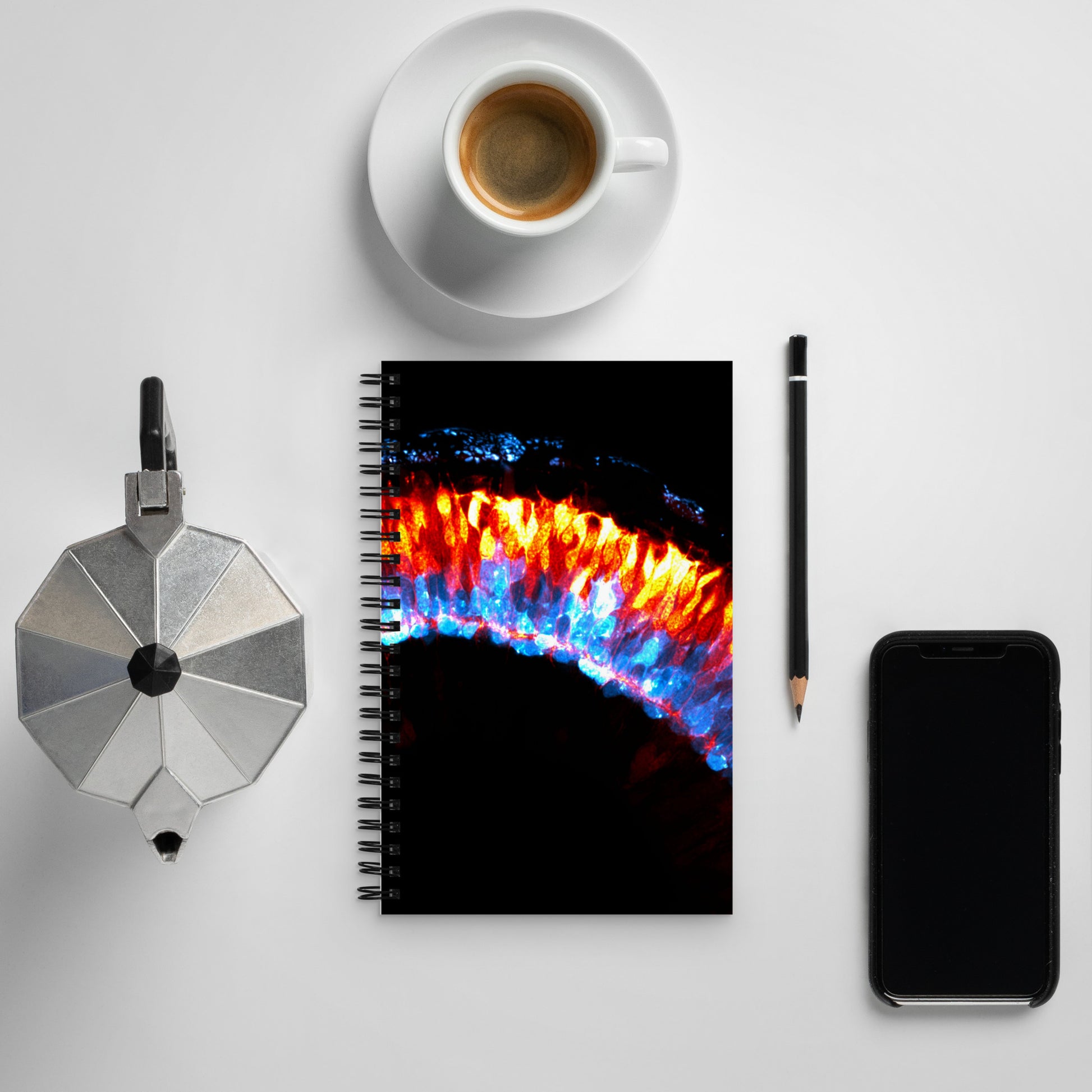 Science Art Spiral Notebook - Neurons - Zeeks - Art for Geeks